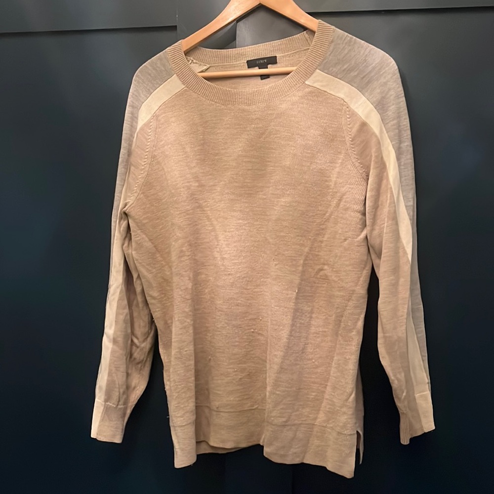 JCREW colorblock sweatee